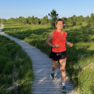 Trail dans les Hautes Fagnes, non loin du Signal de Botrange