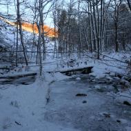 Neige et glace sur le rocher de Bilisse